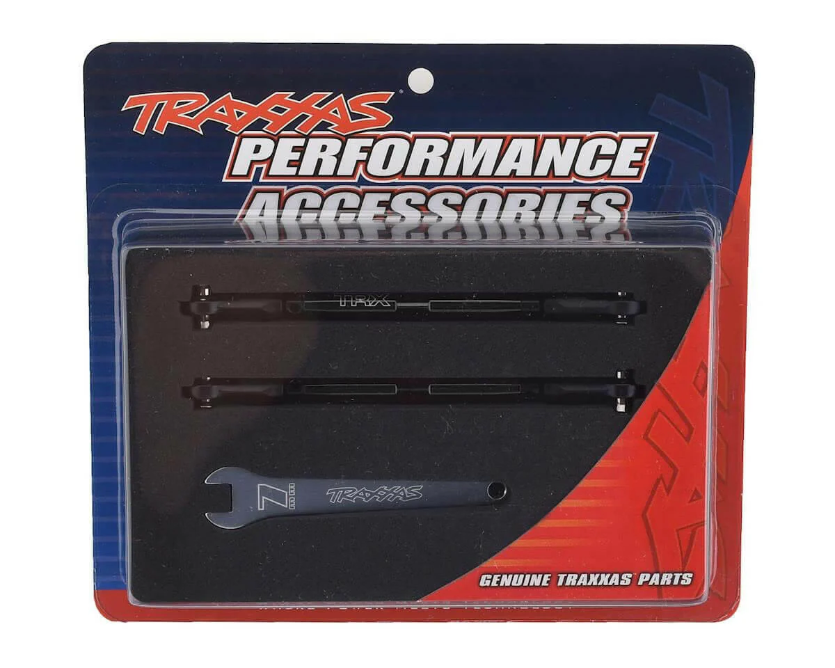 Biellettes avant aluminium noir Titanium Unlimited Desert Racer (x2) - Traxxas 8547A - Image 2