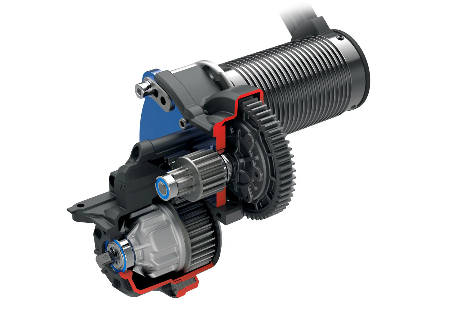 Boitier de transmission complet Pro-Built E Revo 2.0 - Traxxas 8695