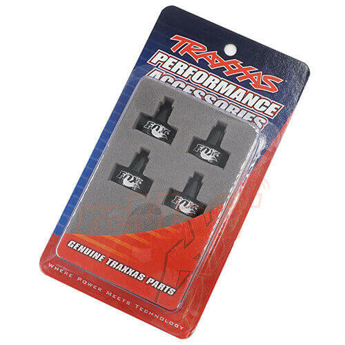 Bouchon d'amortisseur GTR aluminium noir FOX (x4) - Traxxas 8456 - Image 2
