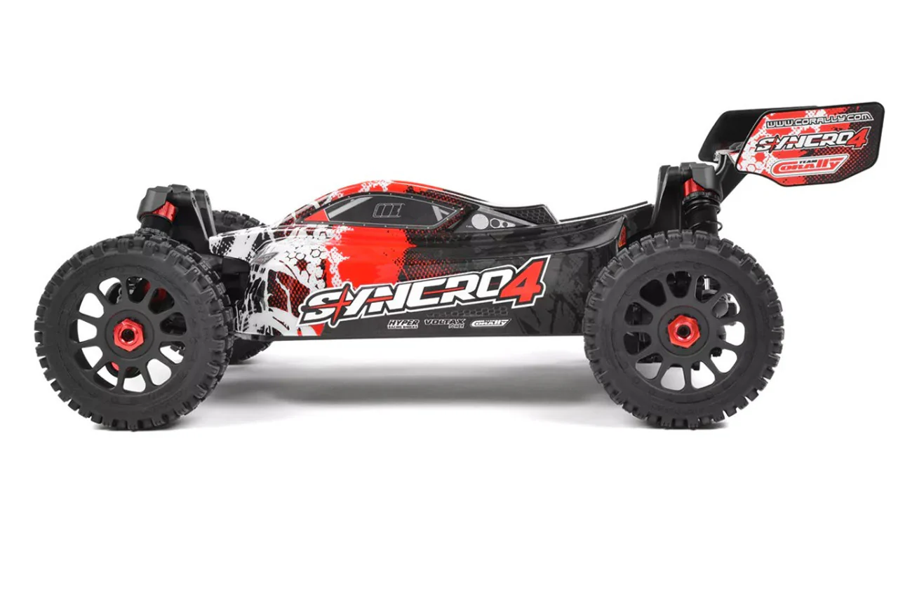 Buggy 4S Corally Syncro 4 rouge Brushless RTR 1/8 C-00287 - Image 6