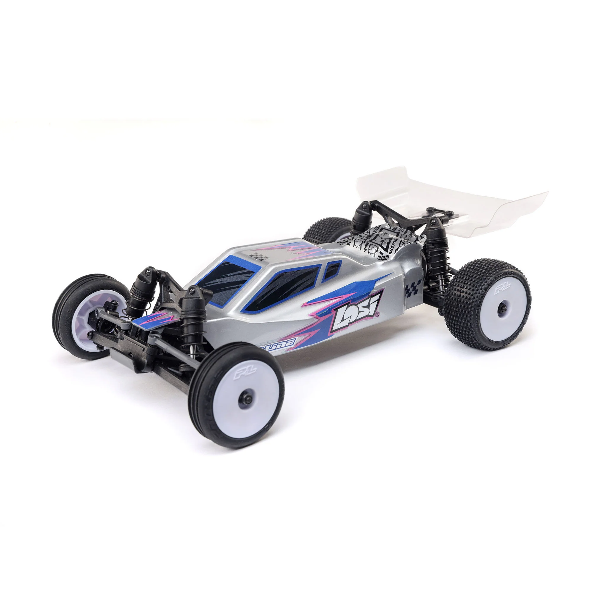 Buggy Losi 1/24 Micro-B 2WD RTR argent - LOS00007T2