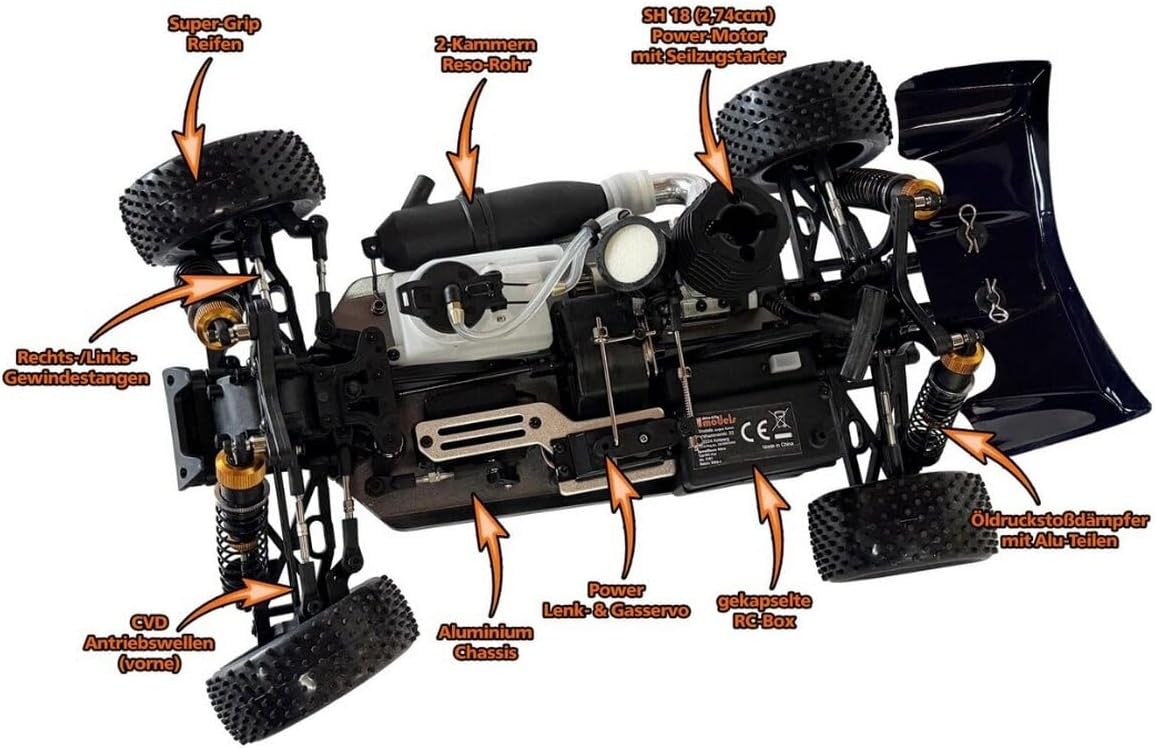 Buggy thermique essence 1/10 4WD Speedracer 3191 - Image 7