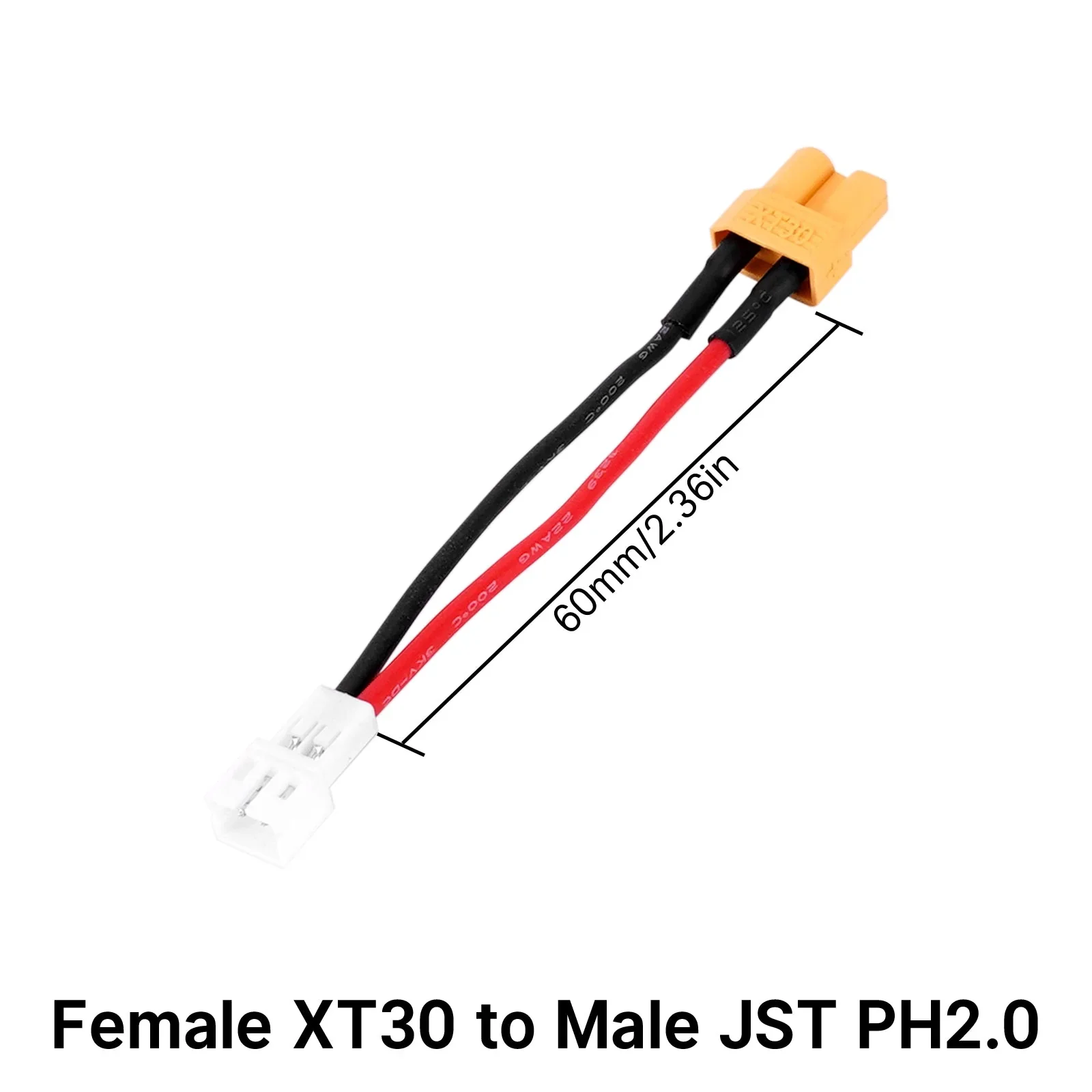 Câble adaptateur XT30 vers JST PH2.0