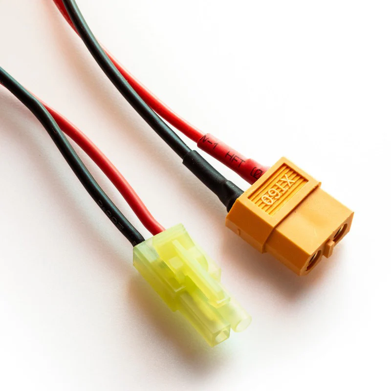 Câble pour chargeur sortie XT60 - XT60 vers Mini Tamiya - 60cm - Image 2