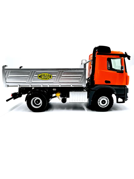 FM Electrics Camion à benne en métal 4x4 Mercedes-Benz Arocs 1:14 orange K701 Kabolite - Image 7