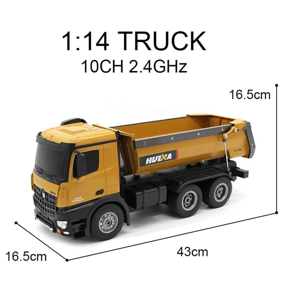 Camion Benne RC en Métal 1/14 - Huina 1573 - Image 10