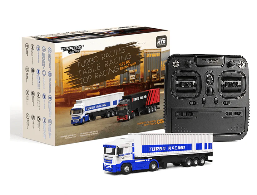Camion Turbo Racing 1/76ème blanc TB-C50-WH