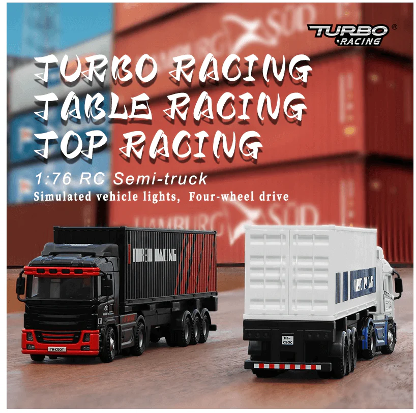 Camion Turbo Racing 1/76ème blanc TB-C50-WH - Image 2