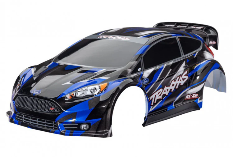 Carrosserie Ford Fiesta ST Rally bleue - Traxxas 7418-BLUE