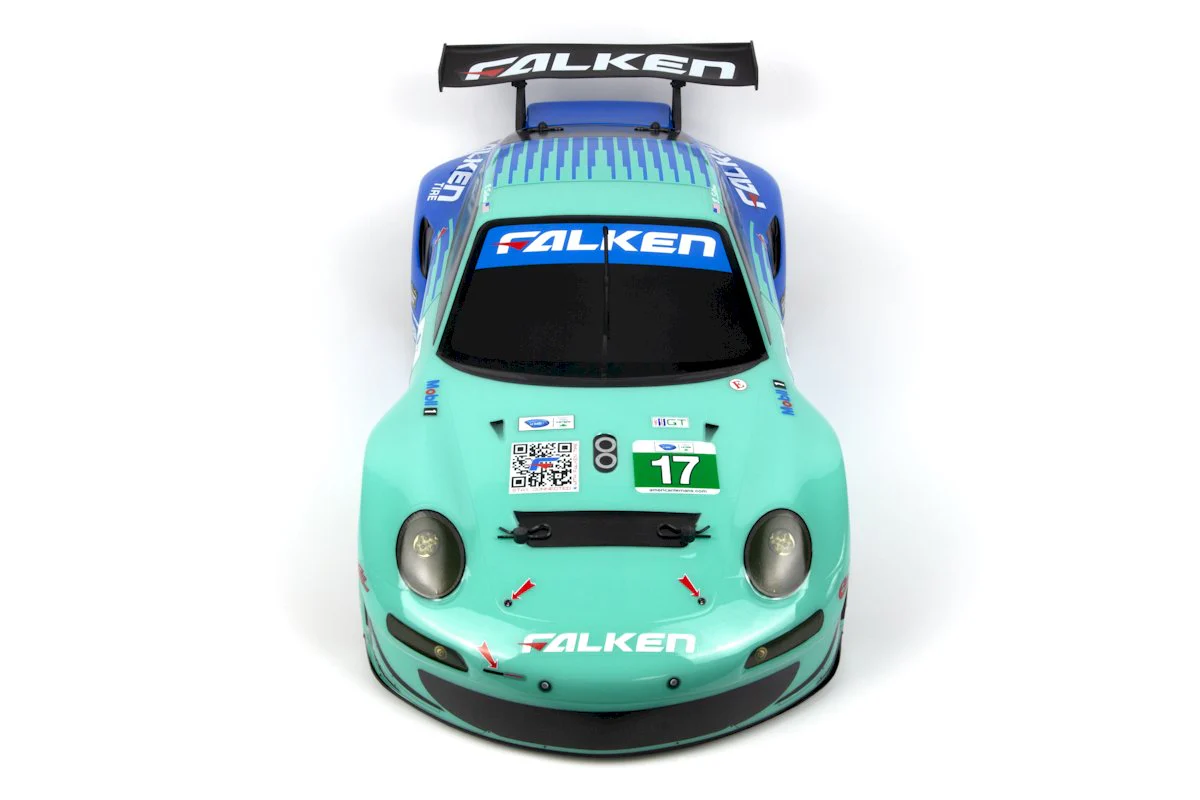 Carrosserie HPI Racing Porsche 911 GT3 RSR Falken peinte (206 mm/210 mm) - HP160782 - Image 4