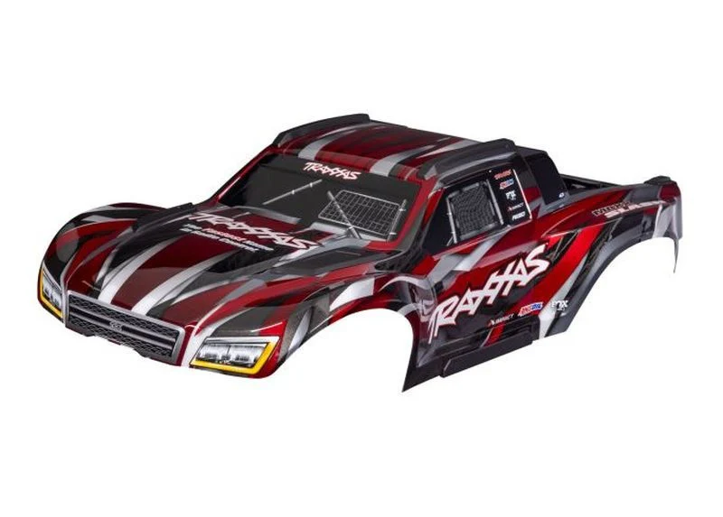 Carrosserie Maxx Slash rouge peinte et décorée Traxxas 10211