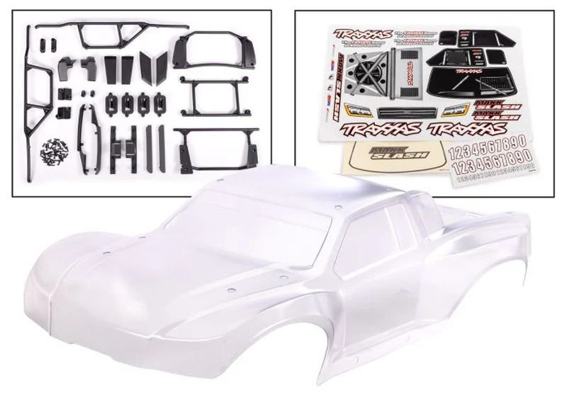Carrosserie transparente + accessoires pour Maxx Slash