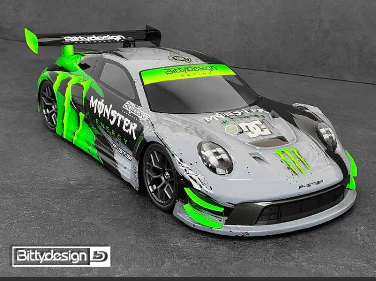 Carrosserie transparente P-GT3R 1/10 GT 190 mm - BDGT-190PGT3R - Image 6