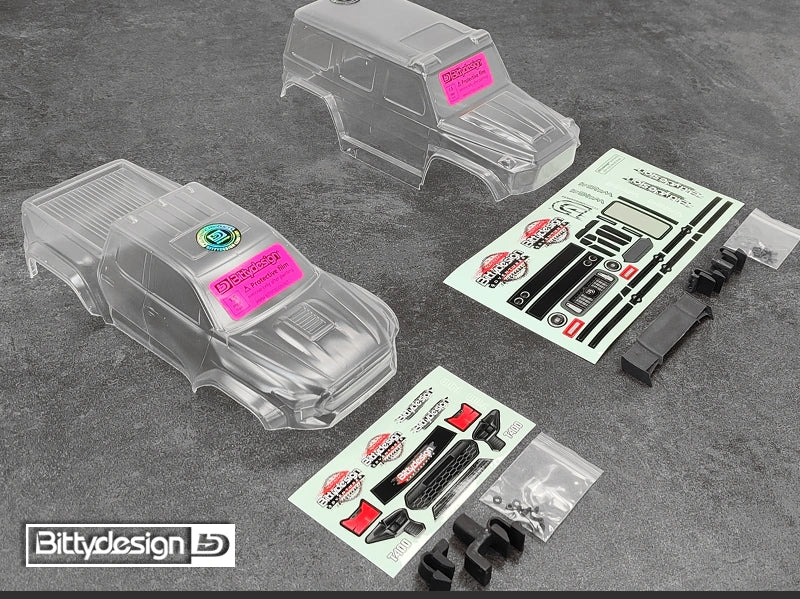 Carrosserie transparente prédécoupée pour Traxxas TRX-4M T-400 1/18 - BDTRX-18T400 - Image 2