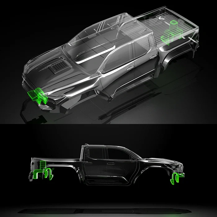 Carrosserie transparente prédécoupée pour Traxxas TRX-4M T-400 1/18 - BDTRX-18T400 - Image 4