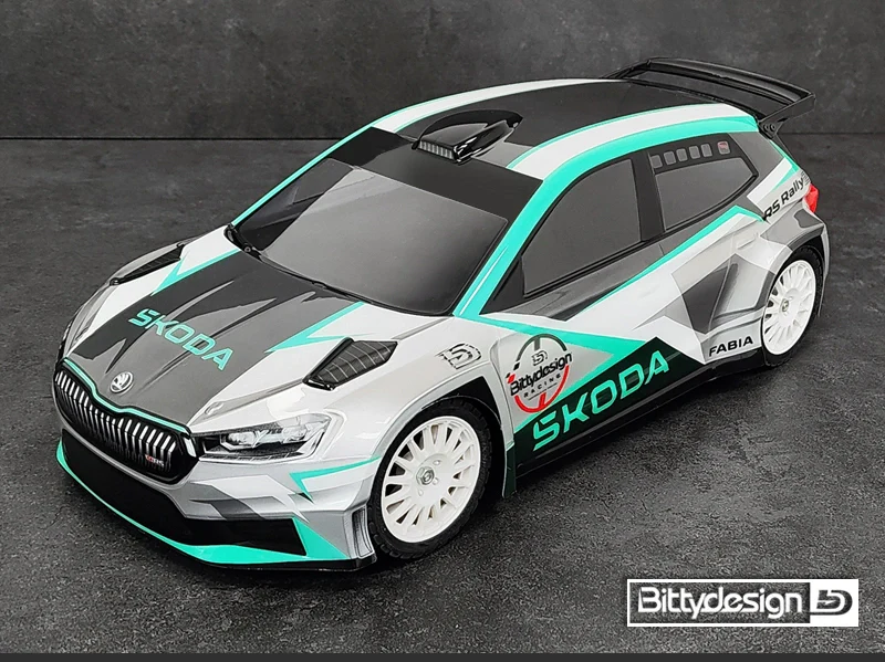 Carrosserie transparente SKODA Fabia RS Rally2 1/10 - BDRX-190FRS2H - Image 2