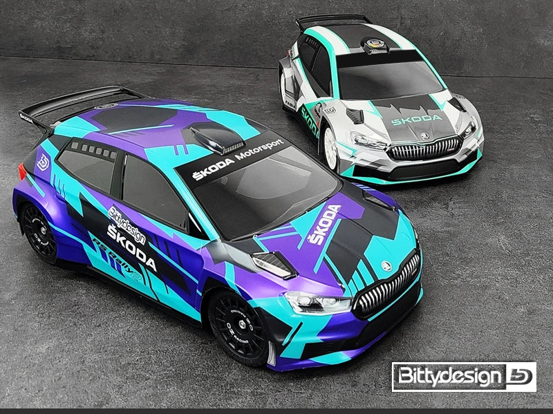 Carrosserie transparente SKODA Fabia RS Rally2 1/10 - BDRX-190FRS2H - Image 4