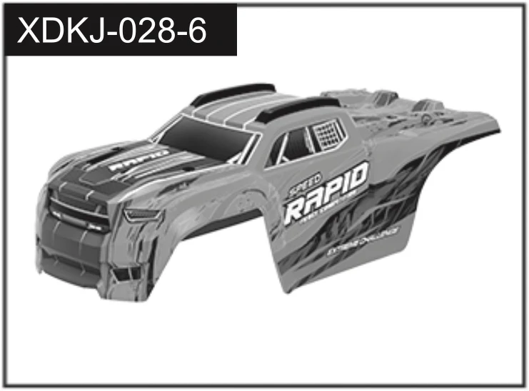 Carrosserie verte pour Rapid 1/20 - J-028-6 green