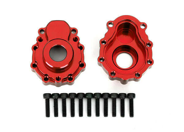 Carter de sortie de pont extérieur aluminium rouge - Traxxas 8251R