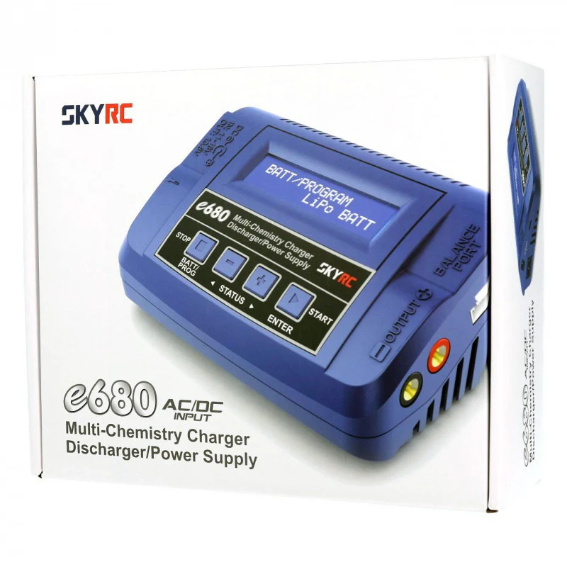 Chargeur LiPo / NiMh 1 à 6S SkyRC E680 Puissance 10A 80W - 100149 - Image 4