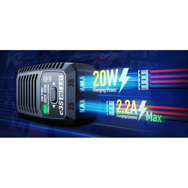 Chargeur secteur 220V Lipo, Li-ion 20W (2-3S) - Image 8