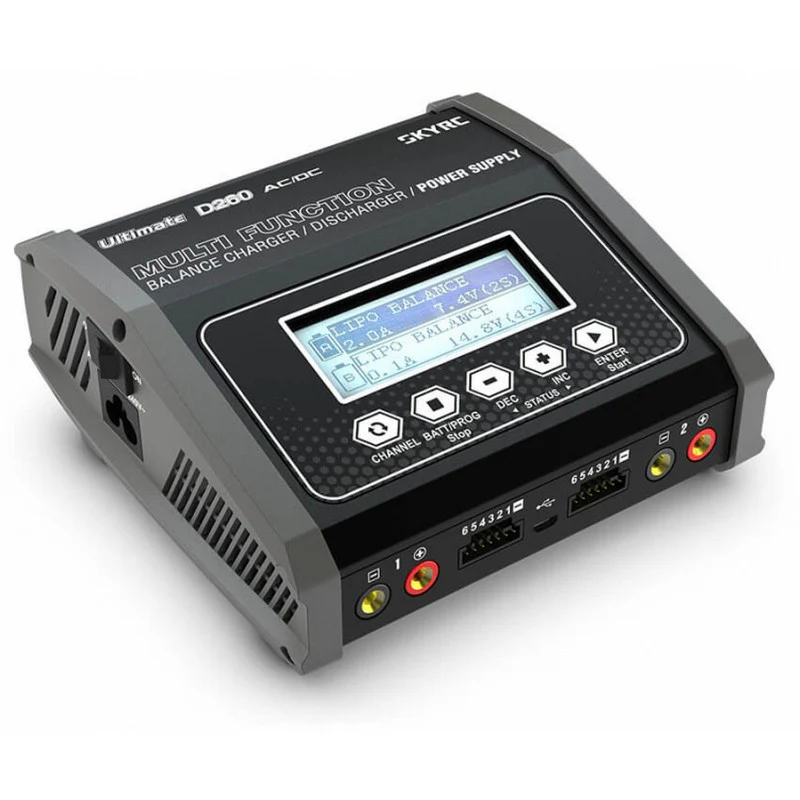 Chargeur SkyRC D260 Ultimate Duo 240VAC/12VDC 14A 2x130W - 100157