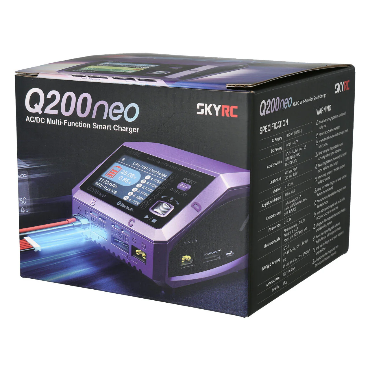 Chargeur SkyRK Q200 Néo LiPo 1-6s (10A 200W) - 100197-01 - Image 4