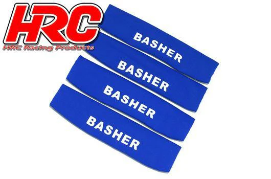 Chaussettes d'amortisseur 80x20x25mm bleu (4 pcs) - HRC28051BL
