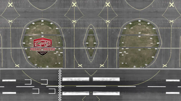 Circuit de course Pocket Racer Airfield 1/64 - 160x90cm