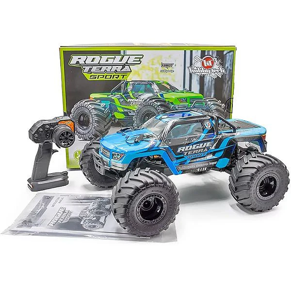Combo Hobbytech Rogue Terra Sport bleu Monster Brushless 4x4 RTR 1/10 - Image 10