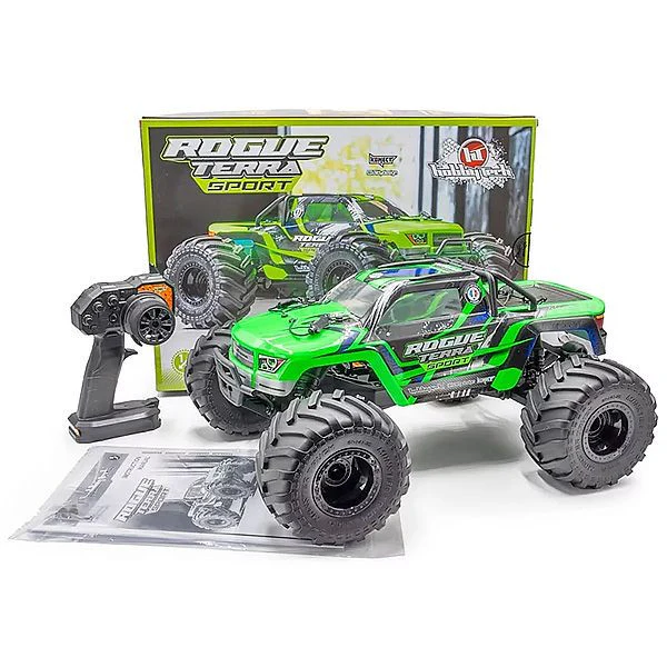 Combo Hobbytech Rogue Terra Sport vert Monster Brushless 4x4 RTR 1/10 - Image 10