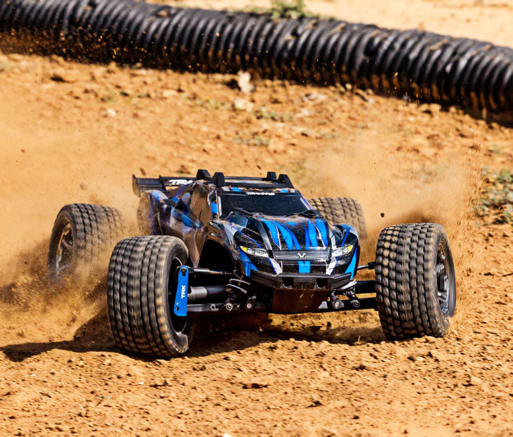 Combo Traxxas Rustler 4x4 Ultimate VXL bleu 1/10 RTR - 67097-4 - Image 9