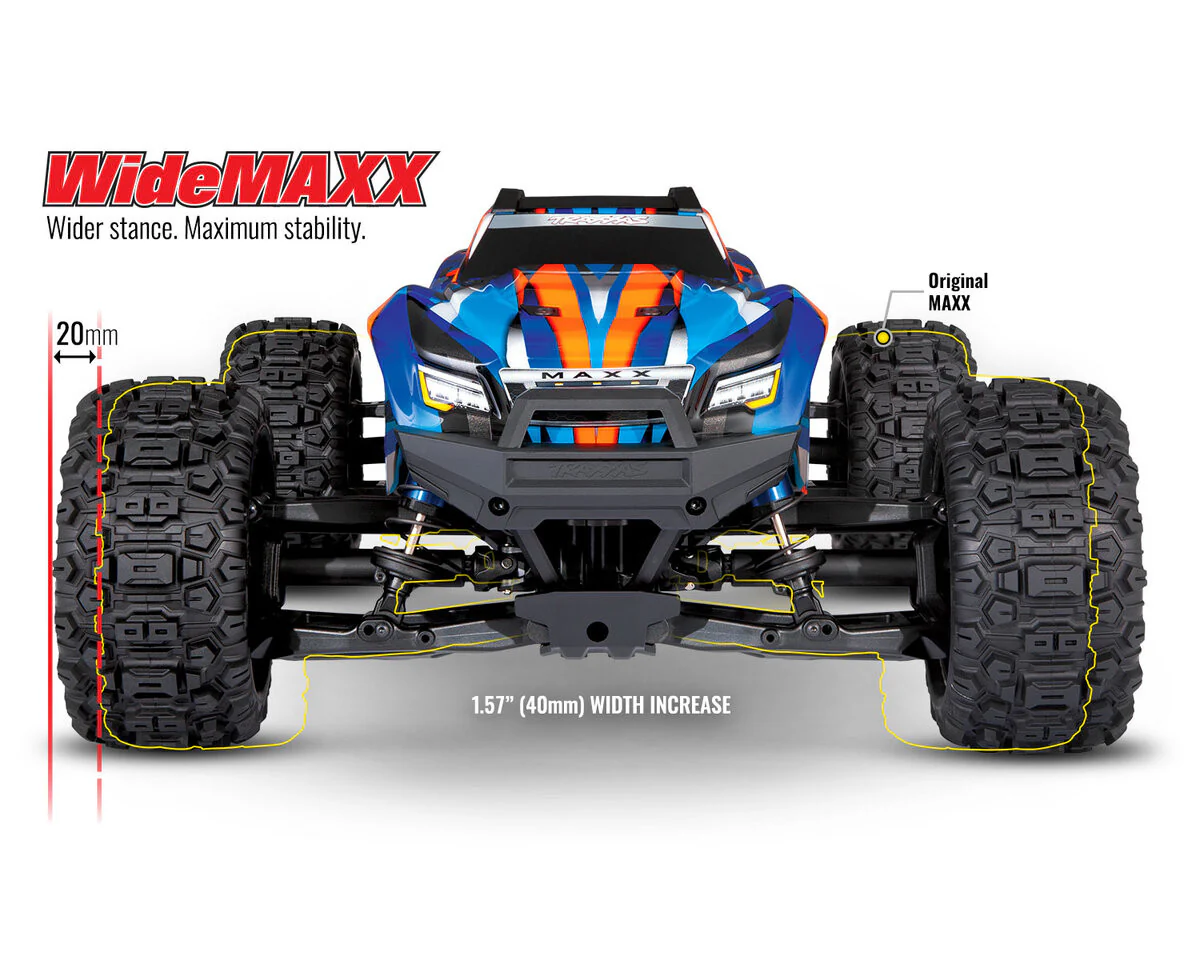 Combo Traxxas Wide-MAXX 4S rouge 1/10 - 89086-4 - Image 4