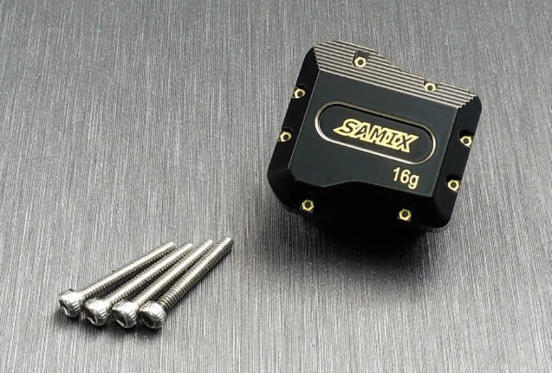 Couvercle de différentiel en laiton (1) SAMIX Traxxas TRX-4M