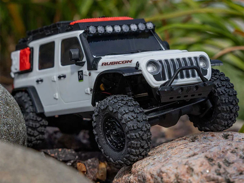 Crawler 1/30 Jeep Wrangler JLU 4X4 RTR SCX30 blanc - AXI-2261T2 - Image 9