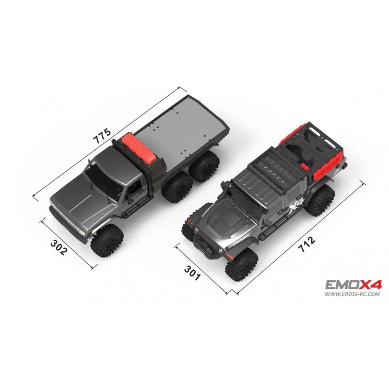 Crawler Cross RC EMO X4 1/8 RTR Version Brushless - CRO90100182 - Image 11