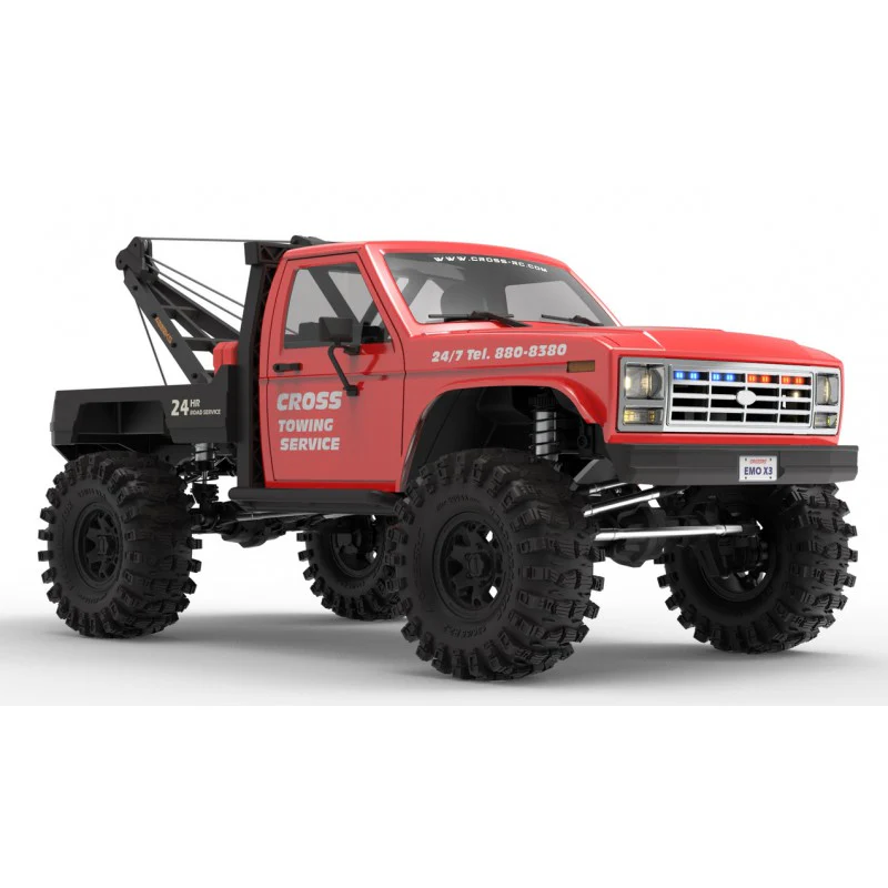 Crawler EMOX3 1/8 RTR métal rouge 775 charbon - Cross RC CRO90100169
