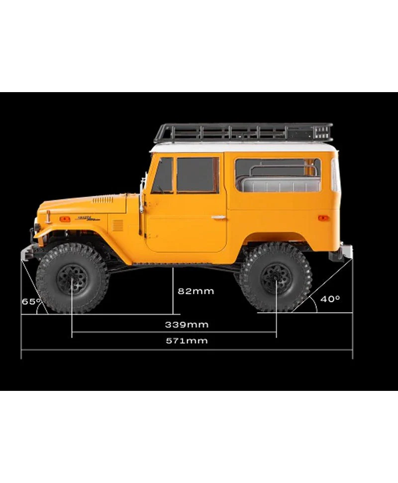 Crawler FMS 1/10 Toyota land Cruiser FJ40 RS jaune - FMS11035RSYL - Image 13
