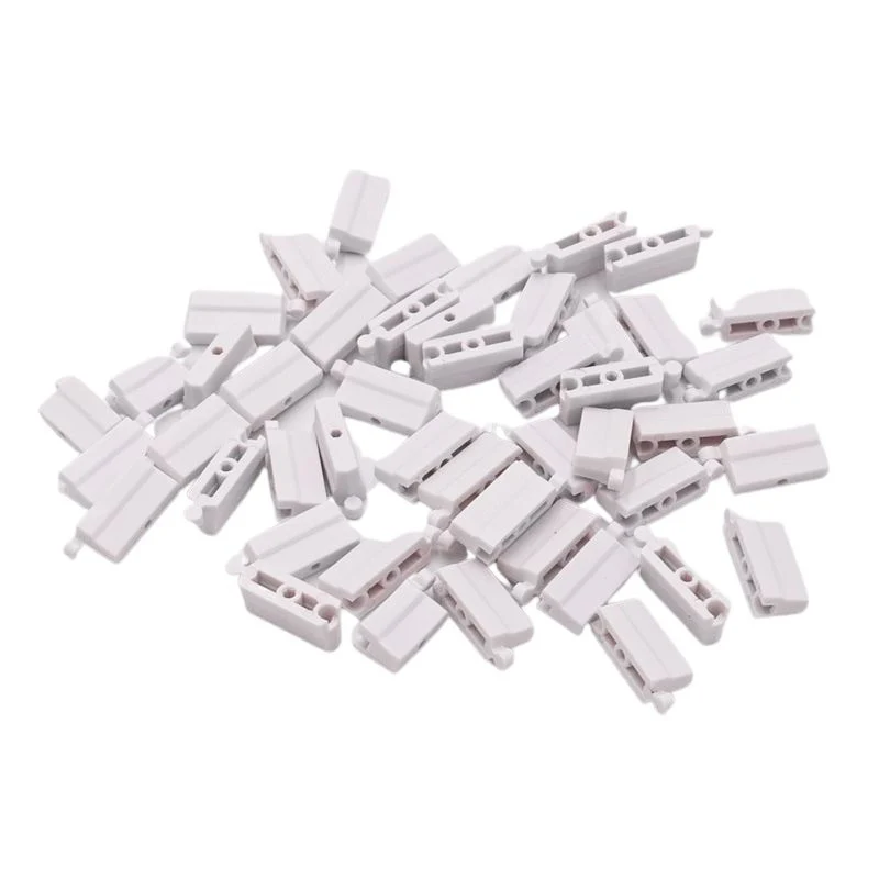 Elements de rail en plastique blanc pour piste turbo Racing (50 pcs)  - TB-760075 - Image 4