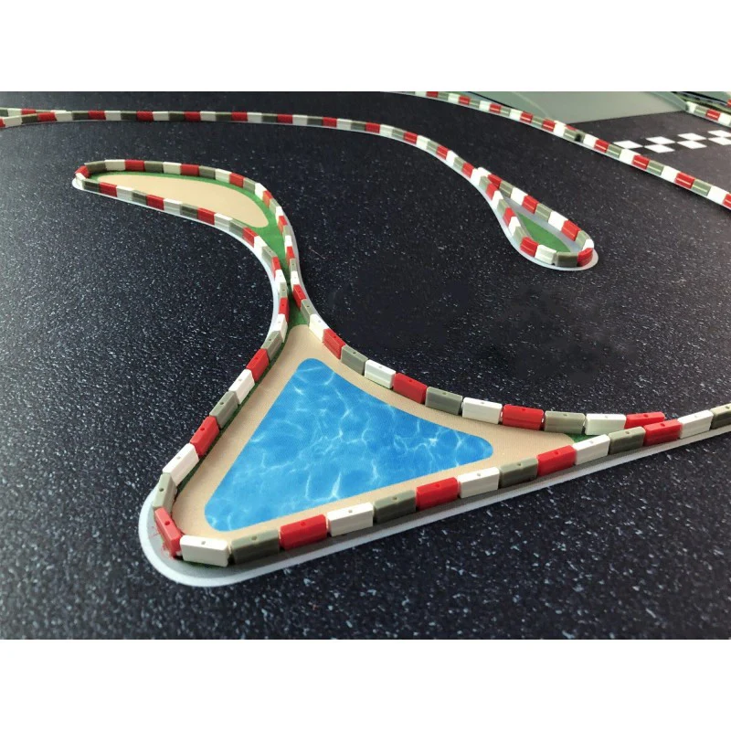Elements de rail en plastique rouge pour piste turbo Racing (50 pcs) - TB-760076 - Image 4