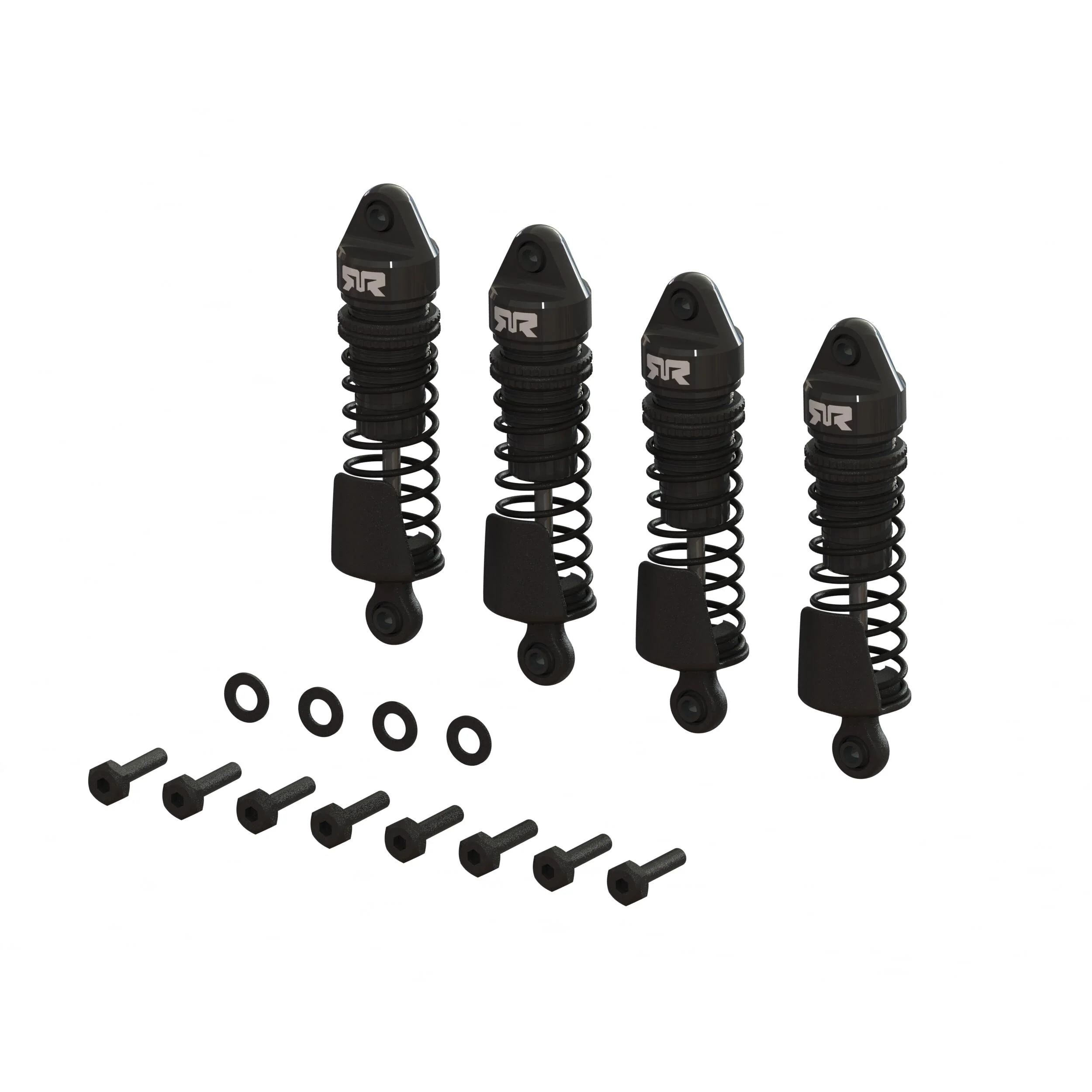 Ensemble d'amortisseurs en aluminium 58 mm 1 000 cSt (4) GROM - ARA-1567