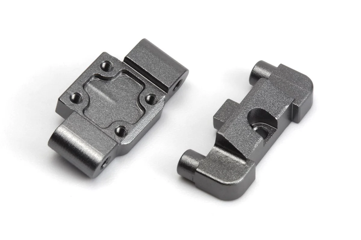 Ensemble de blocs de pivot avant en aluminium Maverick RC (gris) - MV150864