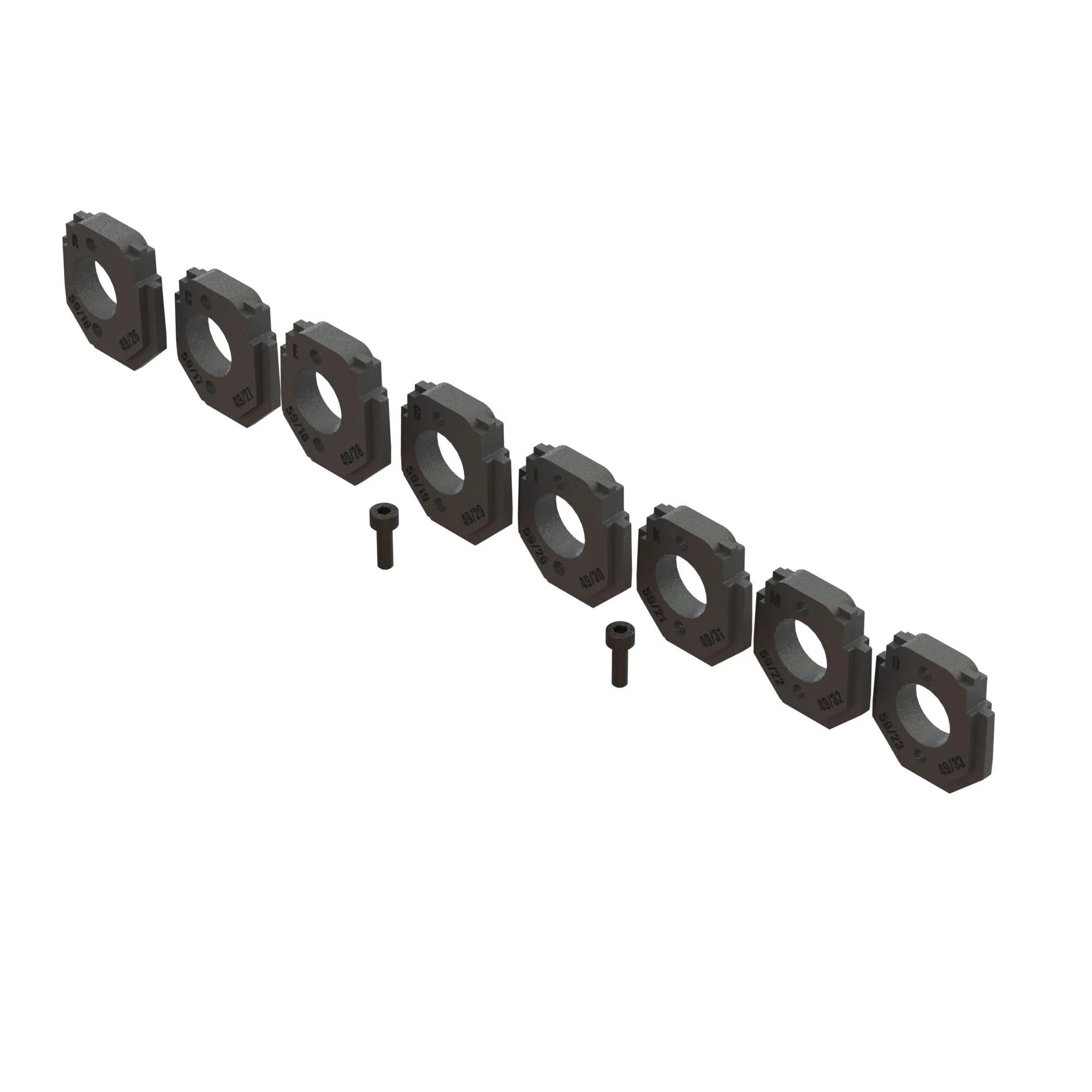 Ensemble de montage moteur (8 pcs) Arrma Grom - ARA320744