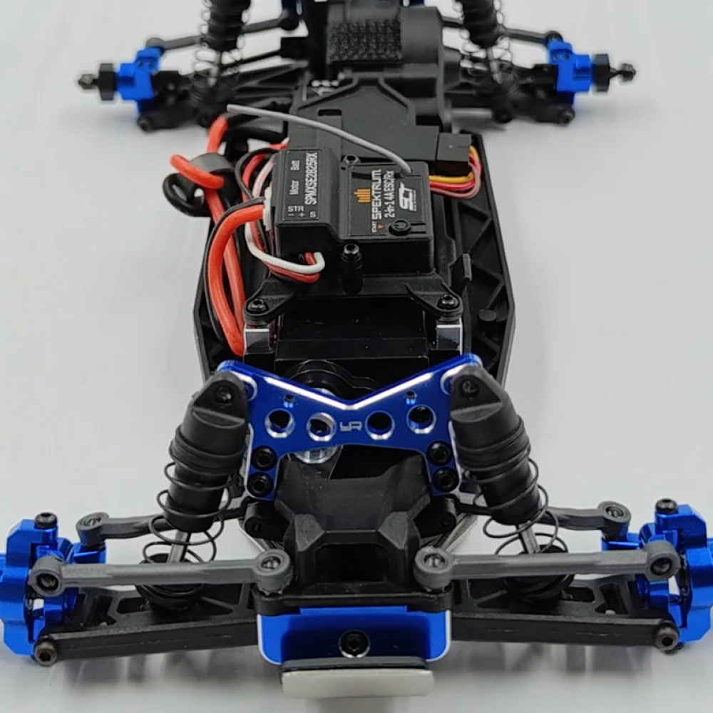 Ensemble de moyeu avant en aluminium C bleu pour buggy Losi 1/24 Micro-B 2WD - Image 2