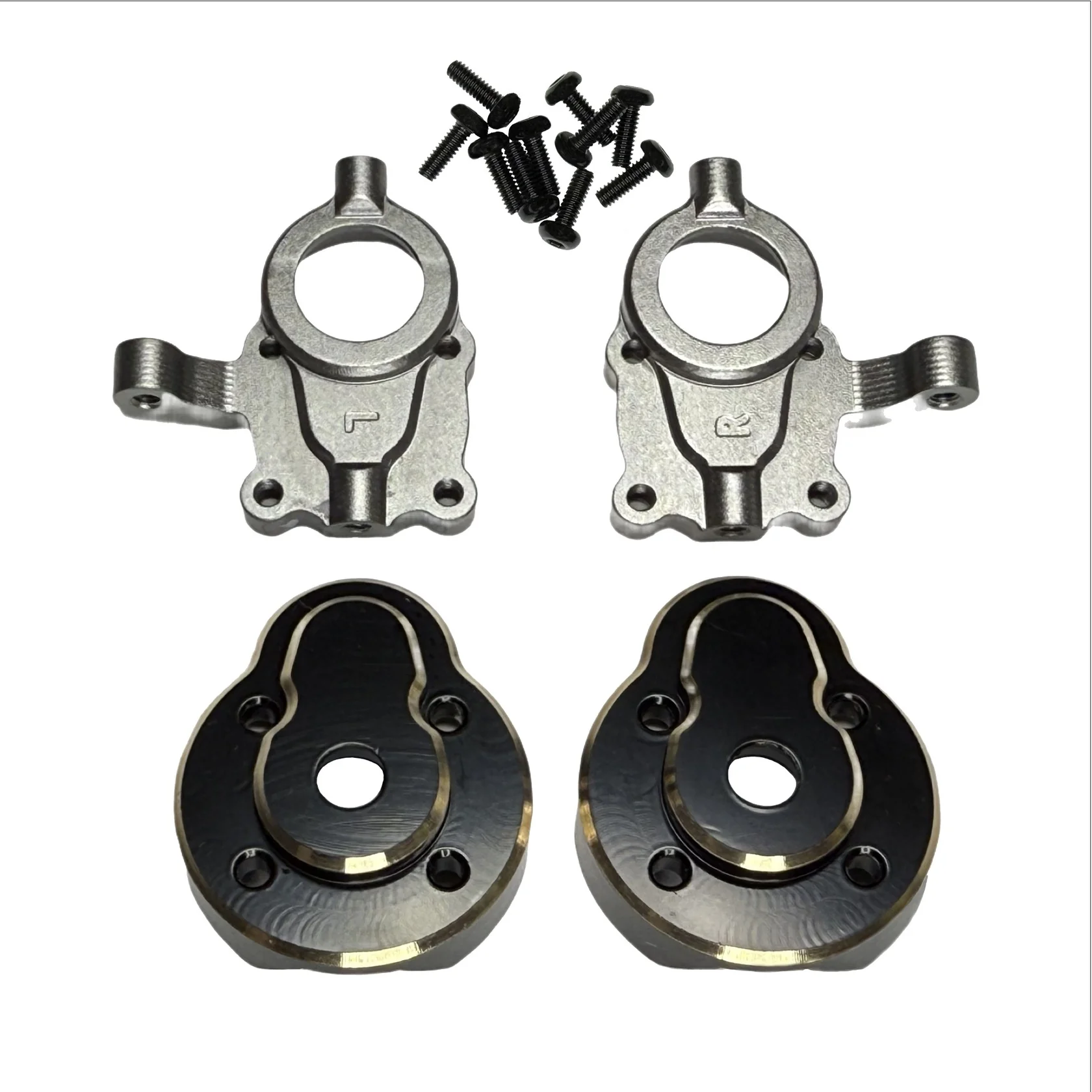 Ensemble de moyeu de portail avant en aluminium V2 pour EVO/GOAT - HBP240391