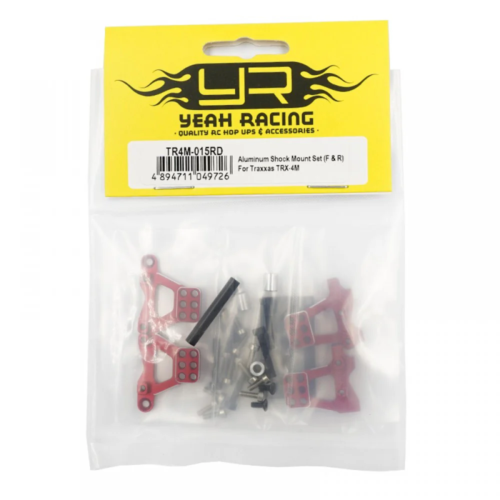 Ensemble de supports d'amortisseurs avant et arrière en aluminium pour TRX-4M Yeah Racing - Image 2