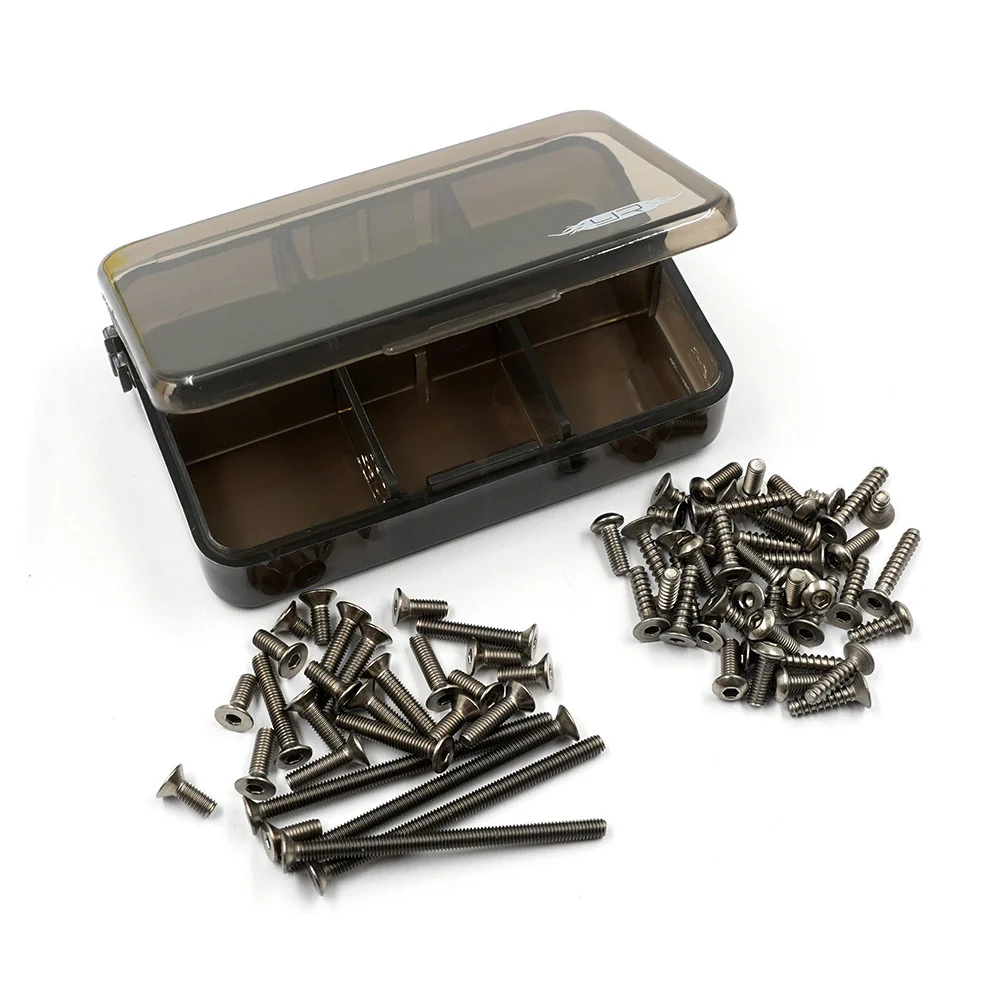 Ensemble de vis en titane assorties avec boîte pour Kyosho Optima Pro