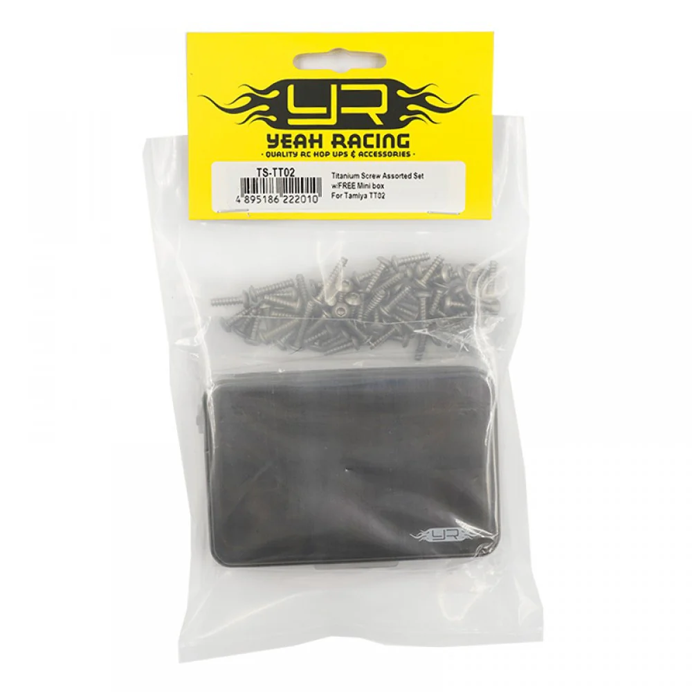 Ensemble de vis en titane assorties avec mini-boîte pour Tamiya TT02 - Image 2