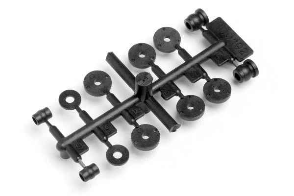 Ensemble piston et rotule d'amortisseur HPI Racing - HP100328