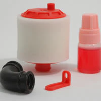 Filtre à air Fastrax 1/8e avec huile reconstructible - Rouge - FAST960R